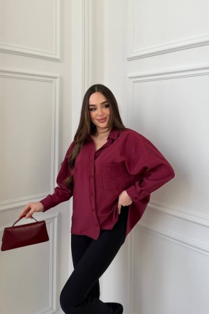 MODAL KUMAS OVERSIZE GOMLEK 191229