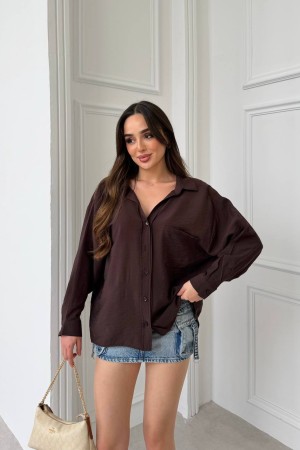 MODAL KUMAS OVERSIZE GOMLEK 191231
