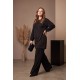 PIQUE MODAL AND FRONT PATTERNED SILK CUPRO FABRIC SET 191313