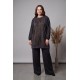 PIQUE MODAL AND FRONT PATTERNED SILK CUPRO FABRIC SET 191313