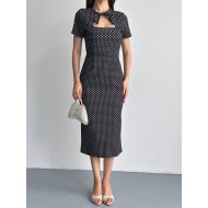 POLKA DOT MIDI DRESS 189791