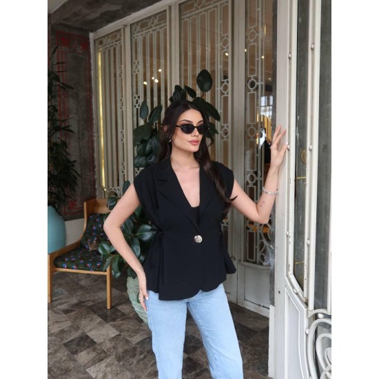 DOUBLE FABRIC VEST 189134