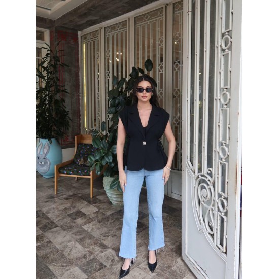 DOUBLE FABRIC VEST 189134