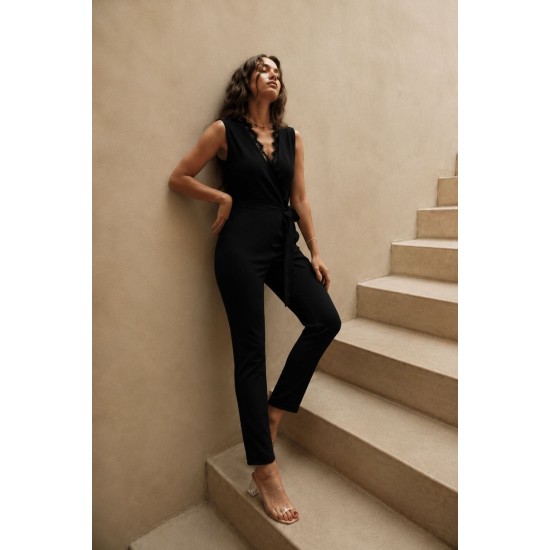 SCUBA CREPE FABRIC JUMPSUIT 189548