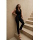 SCUBA CREPE FABRIC JUMPSUIT 189548