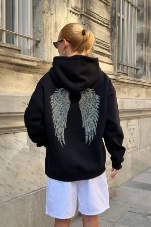 TAS BASKLI MELEK KANAT SWEAT 192457