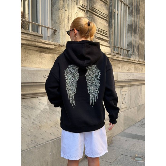 TAS BASKLI MELEK KANAT SWEAT 192457