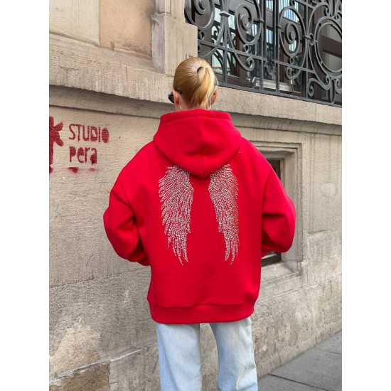 TAS BASKLI MELEK KANAT SWEAT 192458