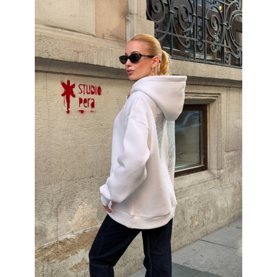 TAS BASKLI MELEK KANAT SWEAT 192459
