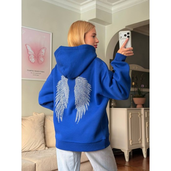 TAS BASKLI MELEK KANAT SWEAT 192460