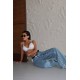 DESIGNER FULL BUTTON DENIM JEANS 190498