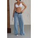 DESIGNER FULL BUTTON DENIM JEANS 190498