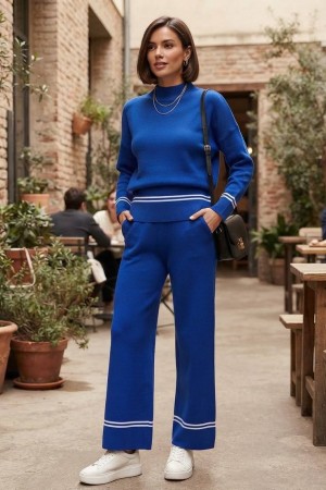 KNITTED TROUSER SET 192164