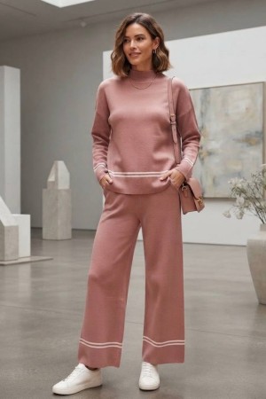 KNITTED TROUSER SET 192165