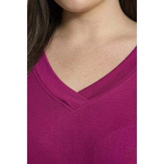 VİSKON V YAKA BLUZ 188323