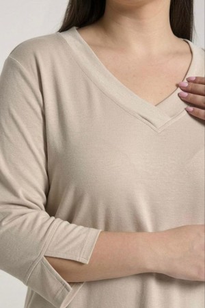 VİSKON V YAKA BLUZ 188324