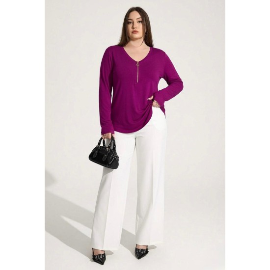 VİSKON V YAKA BLUZ 188328