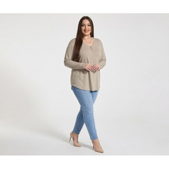 VİSKON V YAKA BLUZ 188329