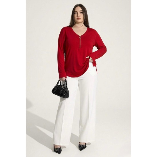 VİSKON V YAKA BLUZ 188330