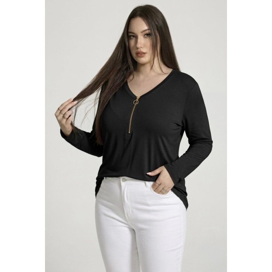 VİSKON V YAKA BLUZ 188331