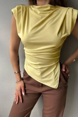 SLIT DETAIL BLOUSE 189780