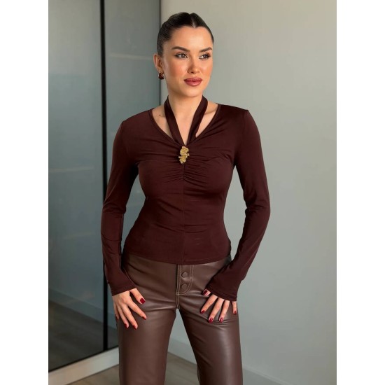 ZARA MODEL BOYUN ASKILI BLUZ 189177