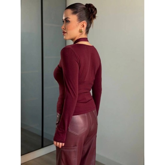 ZARA MODEL BOYUN ASKILI BLUZ 189179