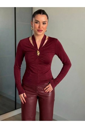 ZARA MODEL BOYUN ASKILI BLUZ 189179