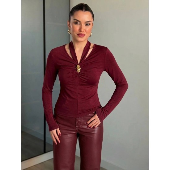 ZARA MODEL BOYUN ASKILI BLUZ 189179