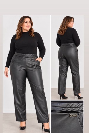 ZARA MODEL LIKRALI DERI GENIS PACA PANTOLON 191935