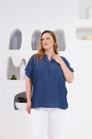 TENSEL KUMAŞ BLUZ 186005