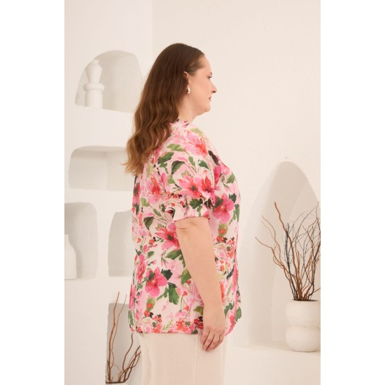 FLOŞ VİSKON KUMAŞ GÖMLEK 186073