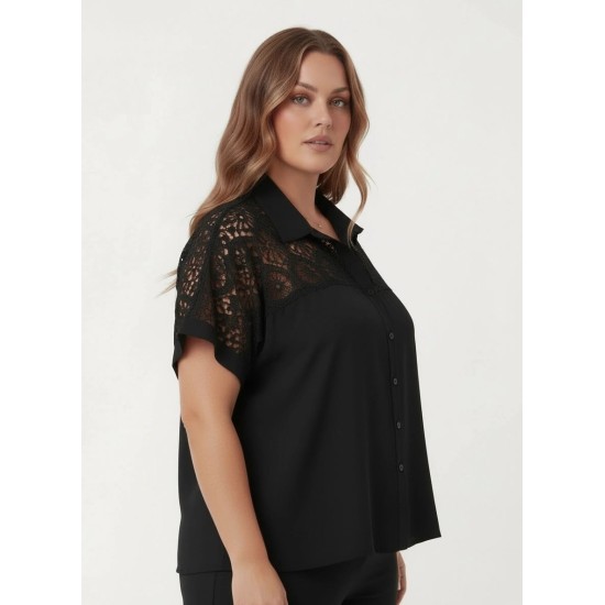 GÜPÜR DETAYLI GÖMLEK 186098