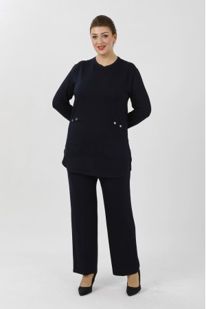 LACİVERT TAKIM KRİSTAL KUMAŞ 185905