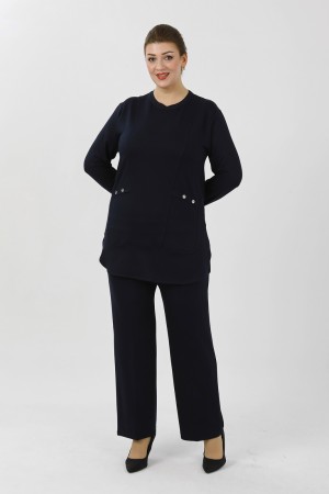 LACİVERT TAKIM KRİSTAL KUMAŞ 185905