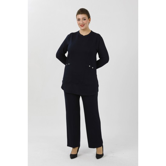 LACİVERT TAKIM KRİSTAL KUMAŞ 185905