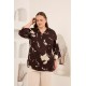 ÖZEL VİSKON DIŞI JAKARLI BLUZ 186001