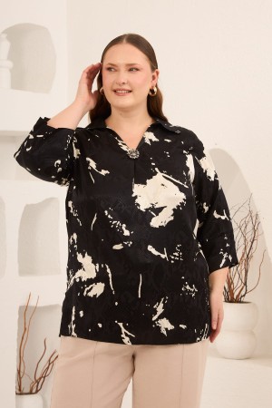 ÖZEL VİSKON DIŞI JAKARLI BLUZ 186000