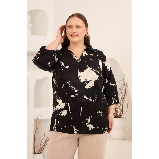 ÖZEL VİSKON DIŞI JAKARLI BLUZ 186000