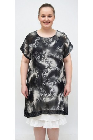 DESENLİ TÜLBENT ELBİSE 185992