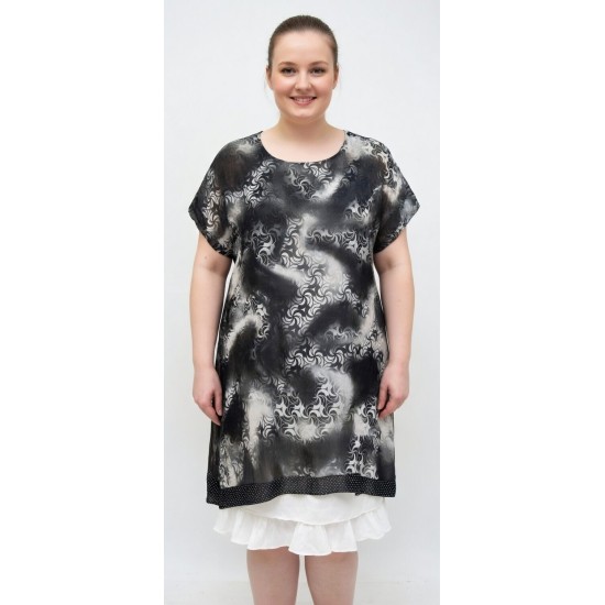 DESENLİ TÜLBENT ELBİSE 185992