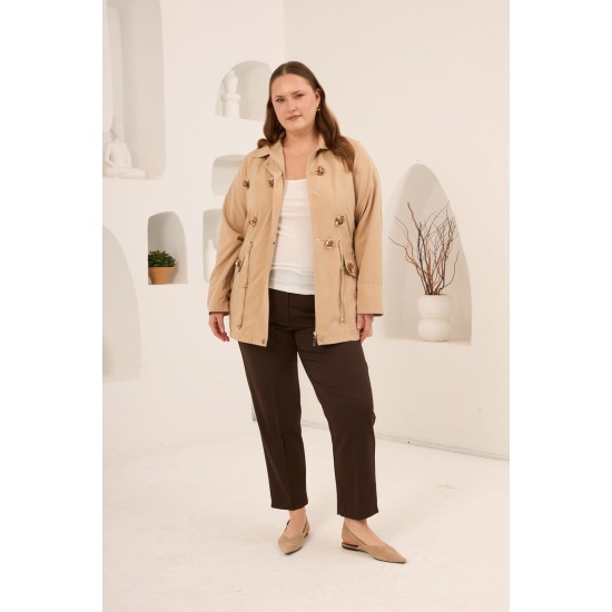 PAMUKLU TRENÇKOAT ASTARLI 186045