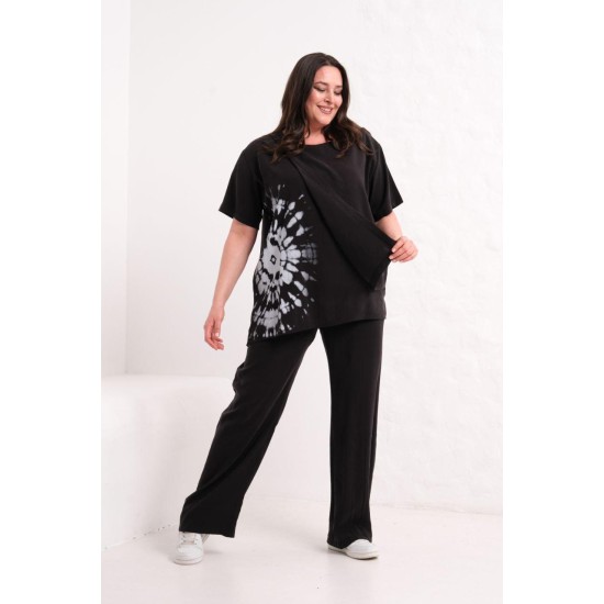 BLACK TRACKSUIT SET 185853