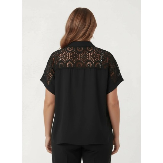 GÜPÜR DETAYLI GÖMLEK 186098