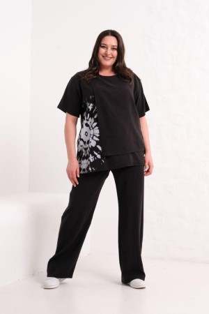 BLACK TRACKSUIT SET 185853