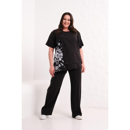 BLACK TRACKSUIT SET 185853
