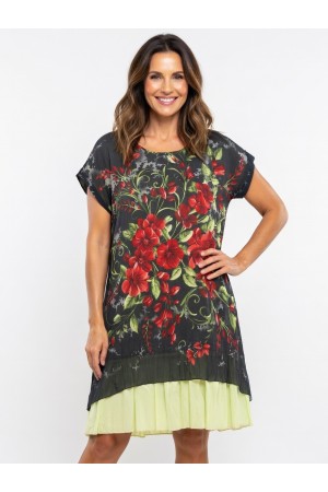 DESENLİ TÜLBENT ELBİSE 185996