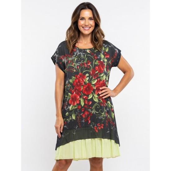 DESENLİ TÜLBENT ELBİSE 185996