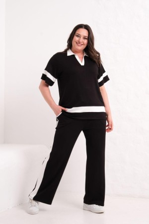 BLACK TRACKSUIT SET 185857