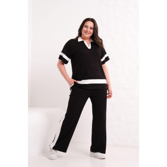 BLACK TRACKSUIT SET 185857
